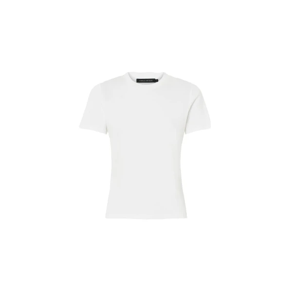 Alba Rib Tee in Soft White