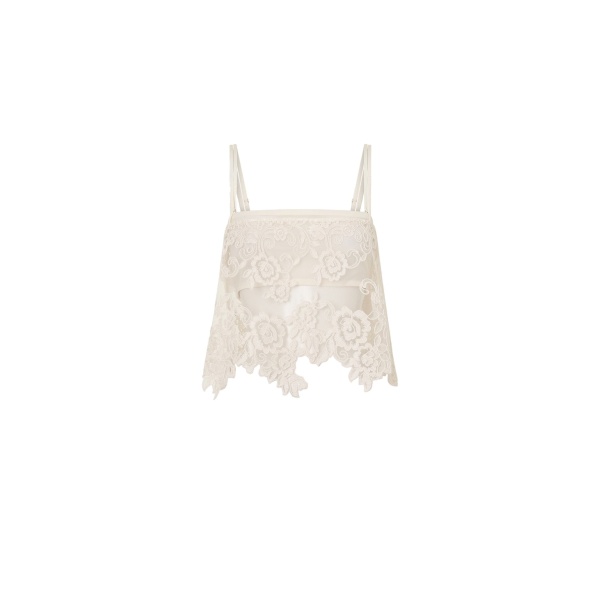 Camilla and Marc Alvar Lace Cami in Cream | Tops | Coveti