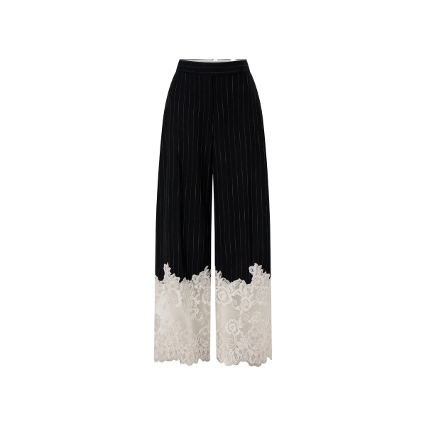 Camilla and Marc Alvar Lace Pant in Black and White Stripe | Pants | Coveti