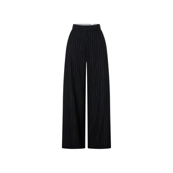 Camilla and Marc Alvar Relaxed Pant in Black and White Stripe | Pants | Coveti