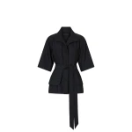 Camilla and Marc Arlowe Short Sleeve Jacket in Denim Navy | Jackets | Coveti