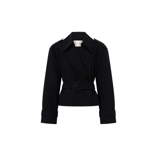 Camilla and Marc Asena Short Trench in Black | Coats | Coveti