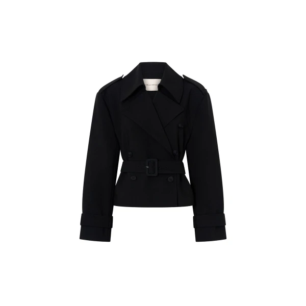 Camilla and Marc Asena Short Trench in Black | Coats | Coveti