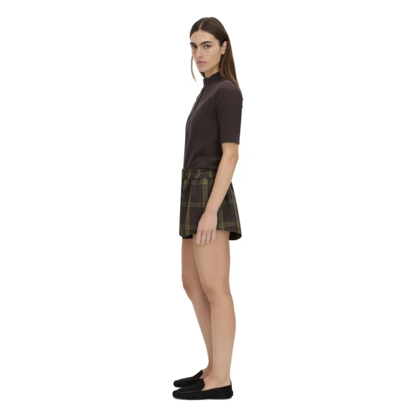 Camilla and Marc Aubrey Elbow Sleeve Rib Top in Hickory