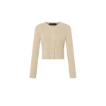Camilla and Marc Aubrey Long Sleeve Rib Top in Latte | Tops | Coveti