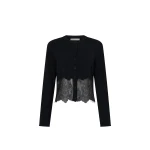Camilla and Marc Cayana Lace Cardigan in Black | Knitwear | Coveti