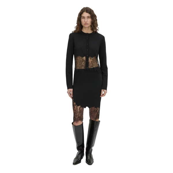 Camilla and Marc Cayana Lace Knit Skirt in Black