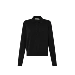 Camilla and Marc Chime Knit Long Sleeve Top in Black | Knitwear | Coveti