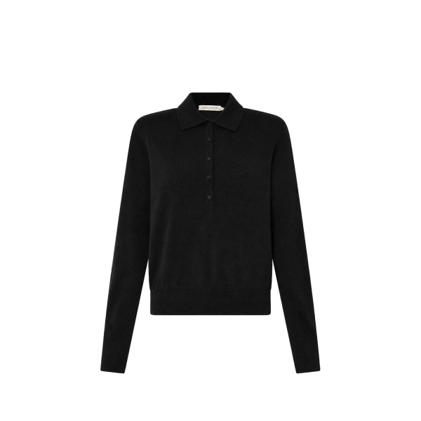 Camilla and Marc Chime Knit Long Sleeve Top in Black | Knitwear | Coveti