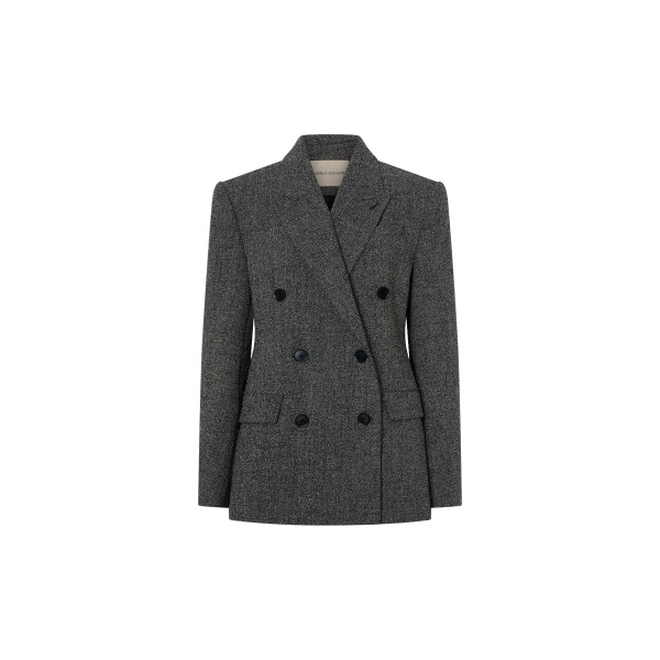 Camilla and Marc Cinder Double Breasted Blazer in Charcoal | Jackets | Coveti