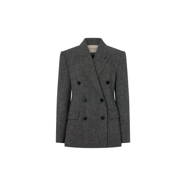 Cinder Double Breasted Blazer in Charcoal
