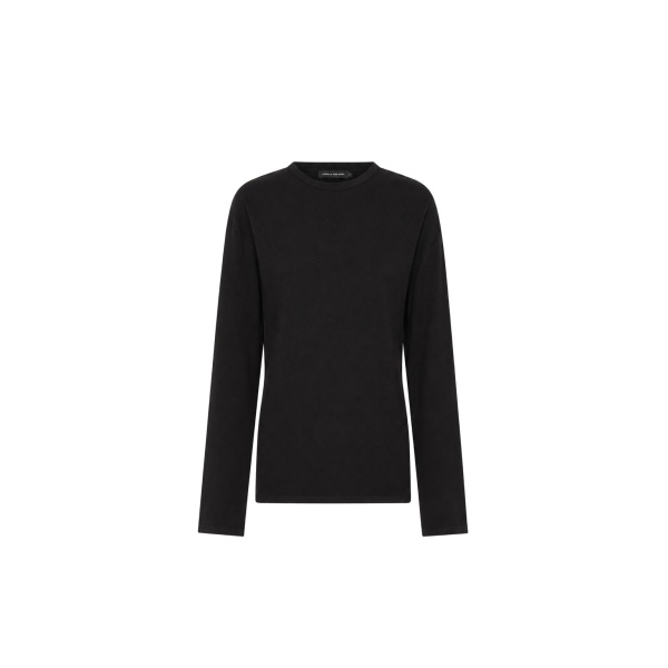 Camilla and Marc Dakota Relaxed Long Sleeve Top in Black | Tops | Coveti
