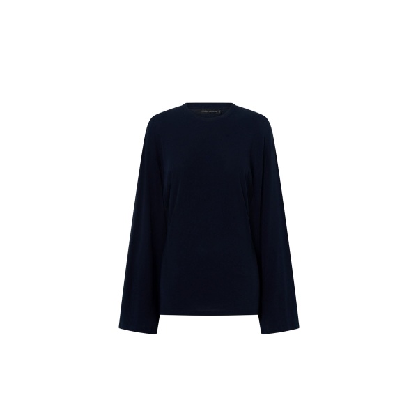 Camilla and Marc Dakota Relaxed Long Sleeve Top in Navy | Tops | Coveti