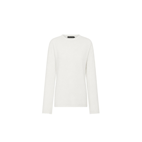 Camilla and Marc Dakota Relaxed Long Sleeve Top in Soft White | Tops | Coveti