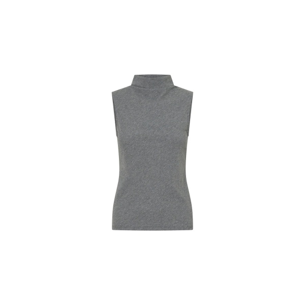 Camilla and Marc Dakota Sleeveless High Neck Top in Grey Marle | Tops | Coveti