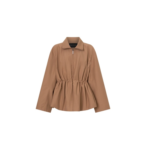 Camilla and Marc Devon Soft Gathered Anorak in Rosewood | Jackets | Coveti