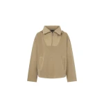 Camilla and Marc Eira Heavy Jersey Hooded Pullover in Oyster | Hoodies | Coveti