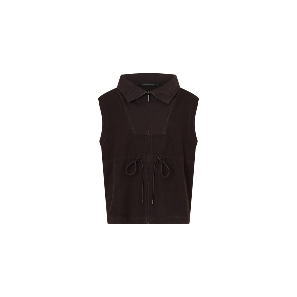 Camilla and Marc Eira Heavy Jersey Vest in Hickory | Jackets | Coveti