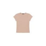 Camilla and Marc Elara Rib Logo Tee in Rosewood | Tops | Coveti