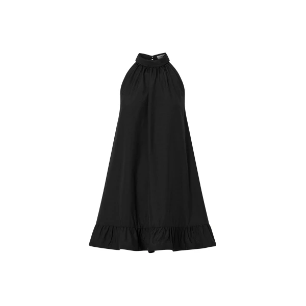 Camilla and Marc Elsen Halter Mini Dress in Black | Dresses | Coveti