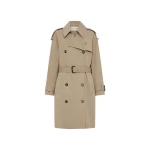 Camilla and Marc Evans Classic Knee Length Trench in Sand | Coats | Coveti