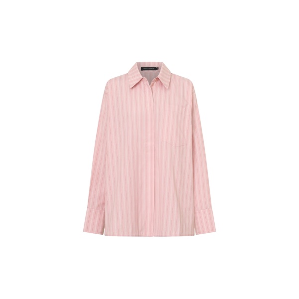 Camilla and Marc Jenie Stripe Shirt in Light Rose Stripe | Tops | Coveti