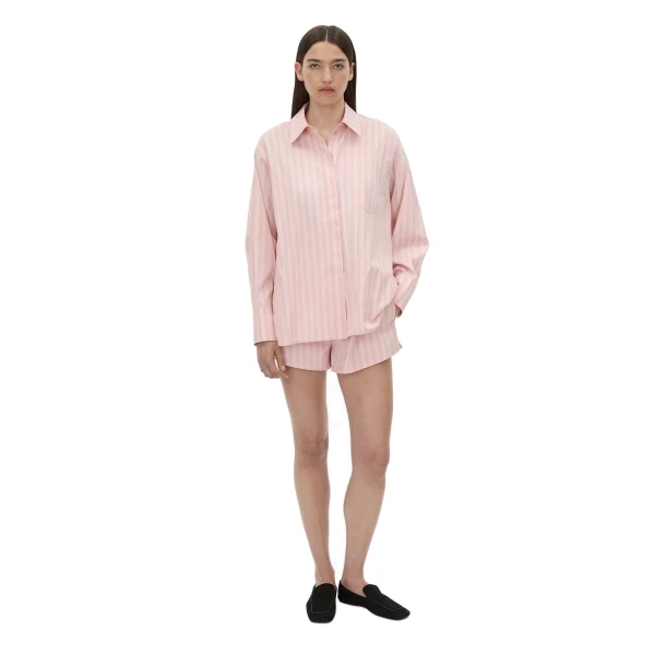 Camilla and Marc Jenie Stripe Short in Light Rose Stripe