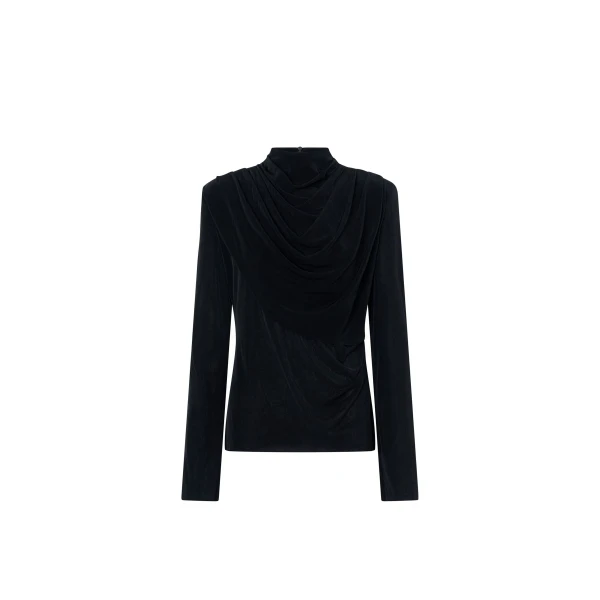 Camilla and Marc Katerina Long Sleeve Top in Black | Tops | Coveti