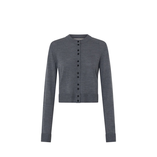 Camilla and Marc Leona Knit Cardigan in Charcoal Marle | Knitwear | Coveti