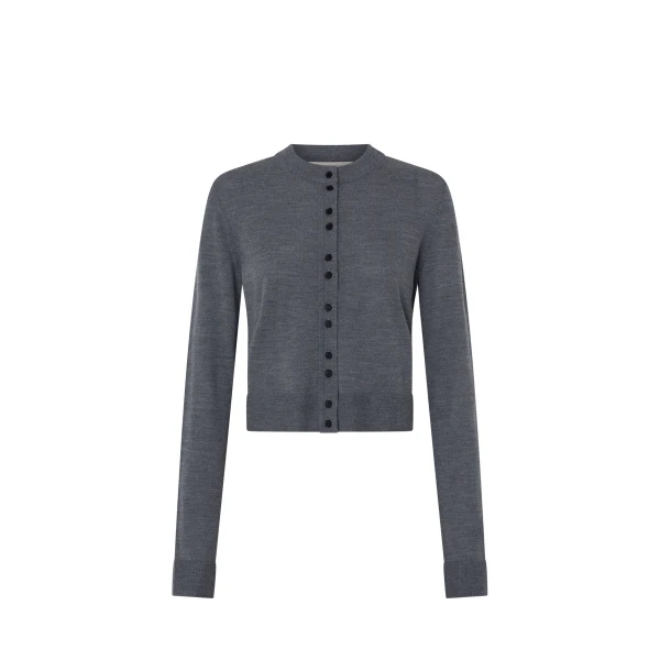 Camilla and Marc Leona Knit Cardigan in Charcoal Marle | Knitwear | Coveti