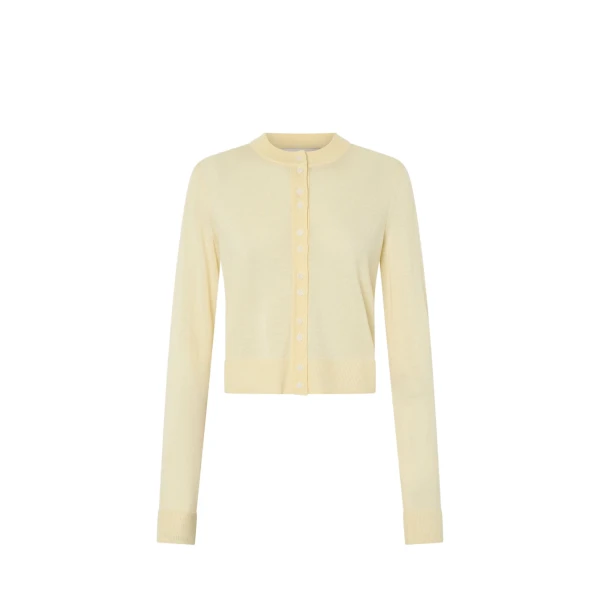 Camilla and Marc Leona Knit Cardigan in Soft Lemon | Knitwear | Coveti