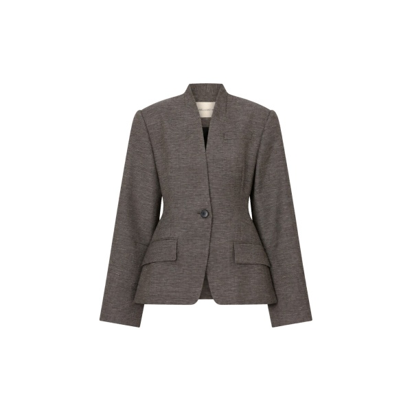 Camilla and Marc Luce Blazer in Chocolate Marle | Jackets | Coveti