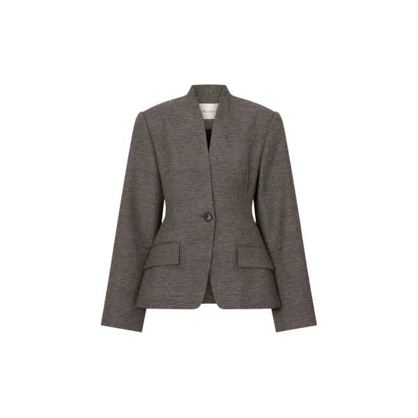 Camilla and Marc Luce Blazer in Chocolate Marle | Jackets | Coveti