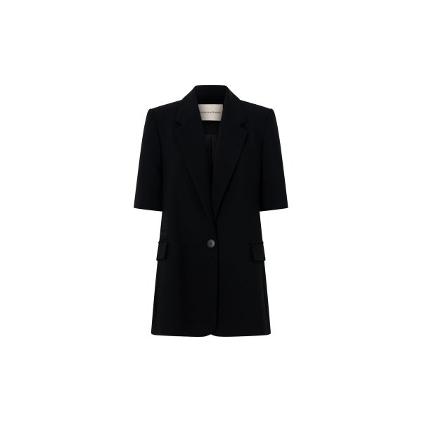 Camilla and Marc Mackinley Short Sleeve Blazer in Black | Jackets | Coveti