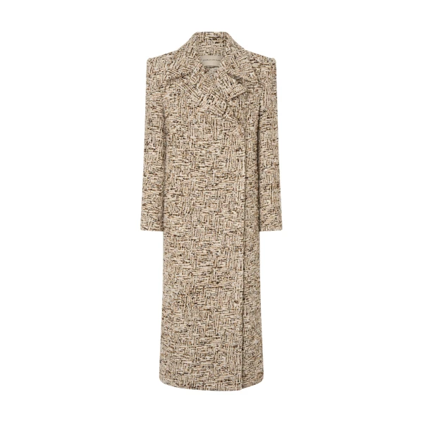 Manara Coat in Tan Multi