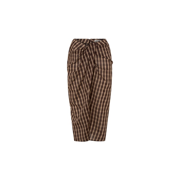 Camilla and Marc Mannix Midi Skirt in Chocolate Check | Skirts | Coveti