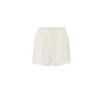 Camilla and Marc Maris Button Front Mini Short in Soft White | Shorts | Coveti