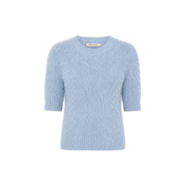 Camilla and Marc Maxime Knit Top in Pale Blue | Knitwear | Coveti