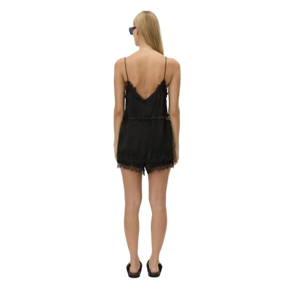 Camilla and Marc Mirage Lace Trim Short in Black