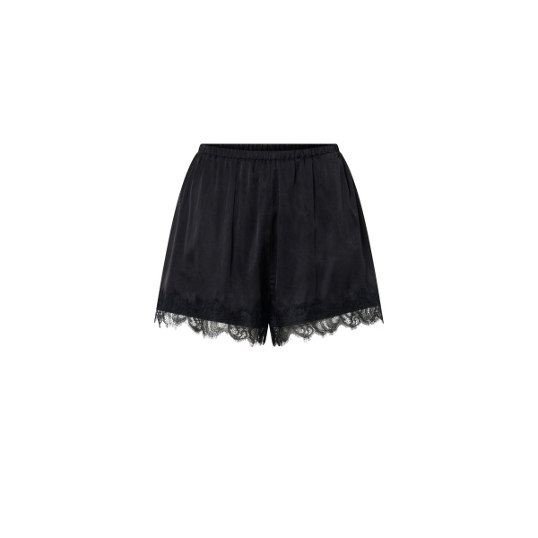Camilla and Marc Mirage Lace Trim Short in Black | Shorts | Coveti