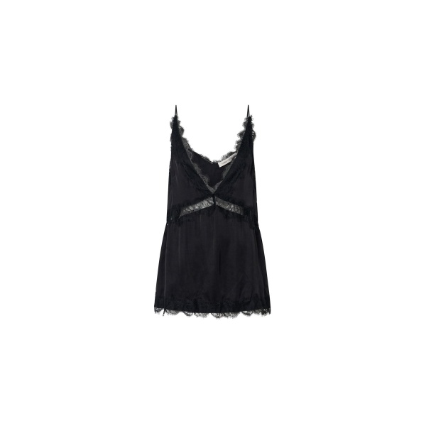 Camilla and Marc Mirage Lace Trim Top in Black | Tops | Coveti