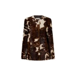 Camilla and Marc Myna Printed Jacket in Chocolate Multi | Jackets | Coveti