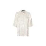 Camilla and Marc Naidee Satin Shirt in Ivory | Tops | Coveti