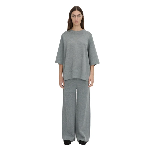 Camilla and Marc Onyi Marle Knit Pant in Grey Marle