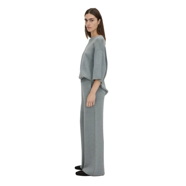 Camilla and Marc Onyi Oversized Knit Tee in Grey Marle