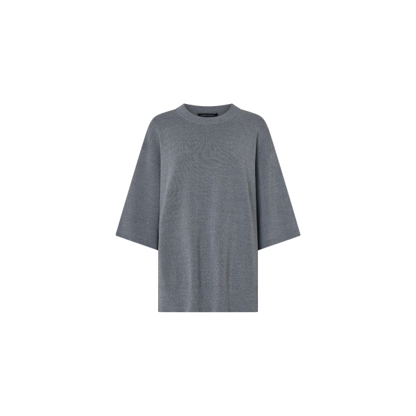 Camilla and Marc Onyi Oversized Knit Tee in Grey Marle | Knitwear | Coveti