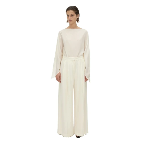 Camilla and Marc Rene Draped Top in Cream