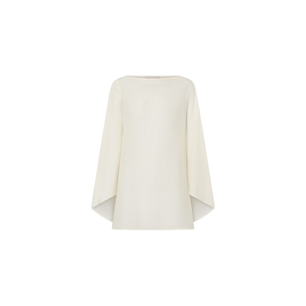 Camilla and Marc Rene Draped Top in Cream | Tops | Coveti