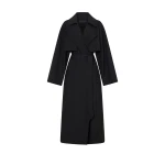 Camilla and Marc Rhia Sheer Full Length Trench in Black | Coats | Coveti