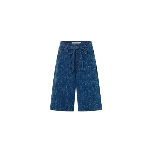 Camilla and Marc Rhodes Denim Short in Classic Blue Neps | Shorts | Coveti